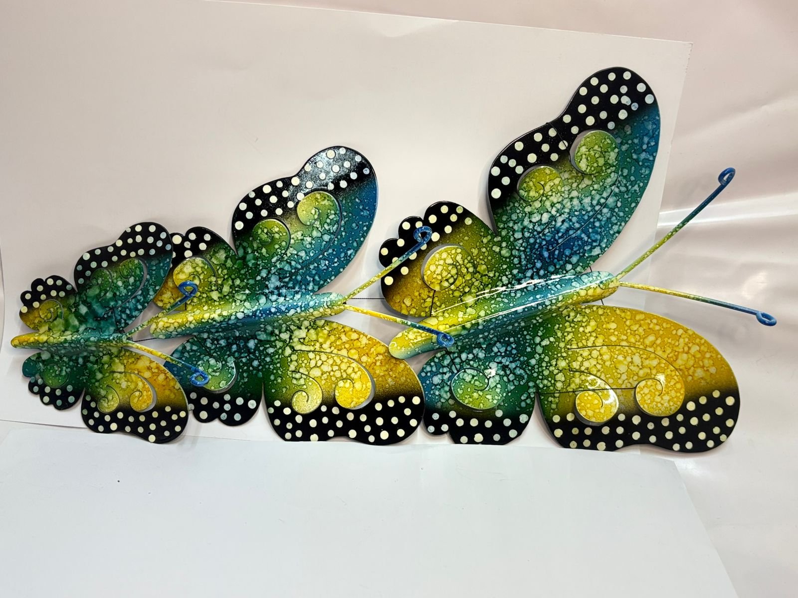 Yellow butterflies front render